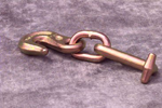 Mo-Clamp 6313 Ford T-Hook with 3/8" X 6" Chain