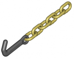 Mo-Clamp 6317 J Hook With 3/8" Chain