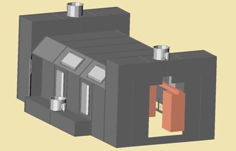 PTSDD-1000 Pass-Thru Side-Down Draft Spray Booth