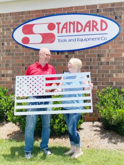 American Flag - Galvanized Steel