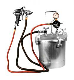 2-1/4 Gallon Pressure Pot with 12' Hose & 1.0mm Conventional Spray Gun