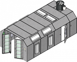 ETL-Listed Cross Flow Paint Booth