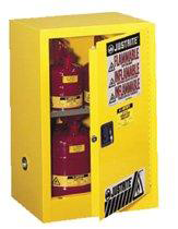 Justrite 891200 Sure-Grip EX Yellow Compact Safety Cabinet for Flammables