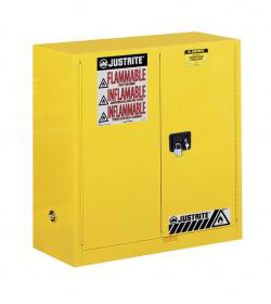 Justrite 893000 Sure-Grip EX Yellow Safety Cabinet for Flammables