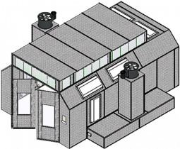 ETL-Listed Side Downdraft Paint Booth