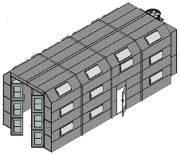 Truck Cross Flow Paint Booth - 40'